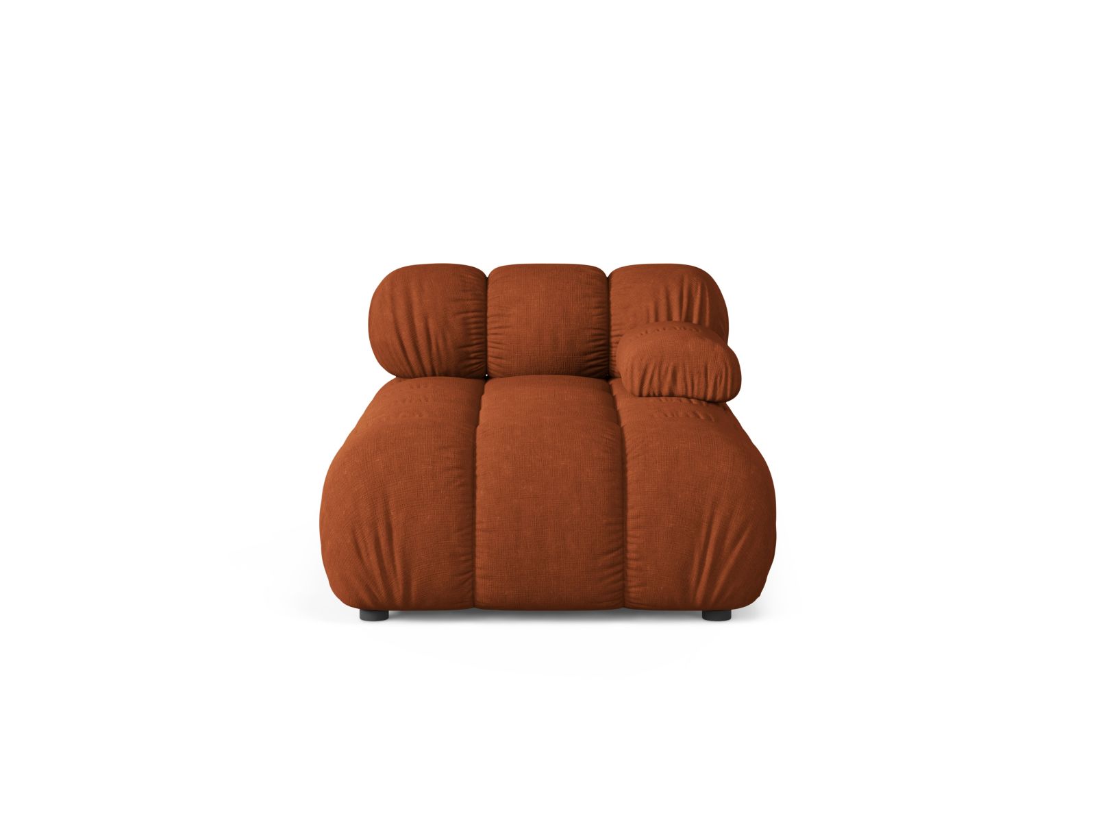 1-Sitzer Chaise Longue rechts Bellis in Brick-Liberty präsentiert im Onlineshop von KAQTU Design AG. Modulares Sofa ist von Micadoni