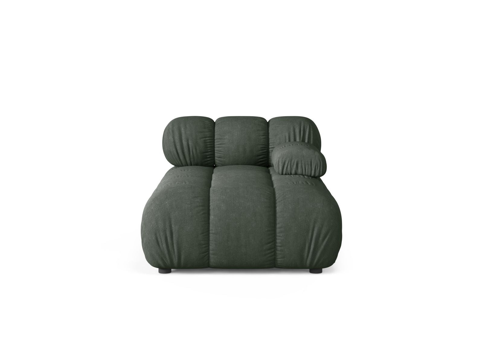 1-Sitzer Chaise Longue rechts Bellis in Moss Green-Liberty präsentiert im Onlineshop von KAQTU Design AG. Modulares Sofa ist von Micadoni