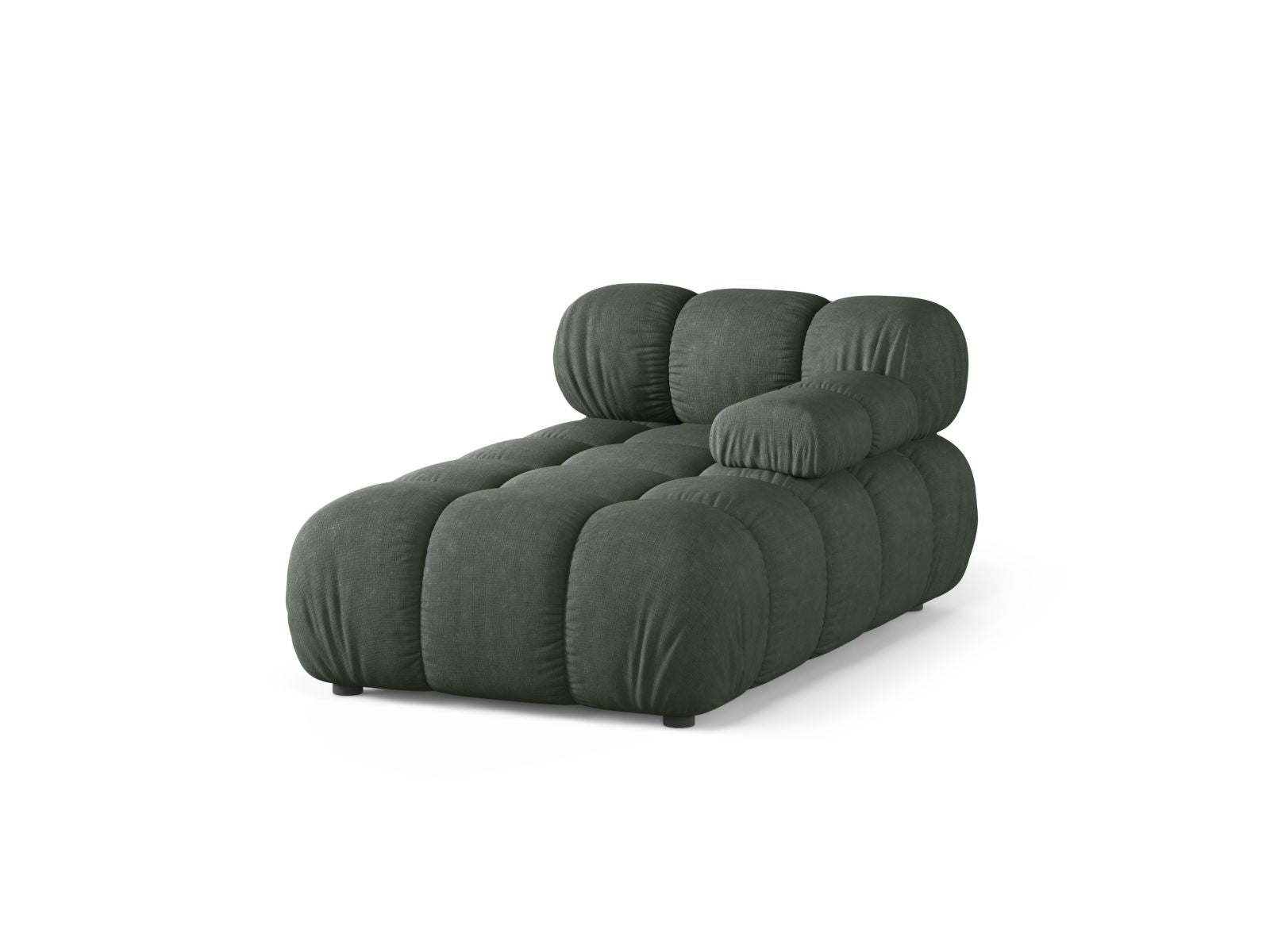 1-Sitzer Chaise Longue rechts Bellis in Moss Green-Liberty präsentiert im Onlineshop von KAQTU Design AG. Modulares Sofa ist von Micadoni
