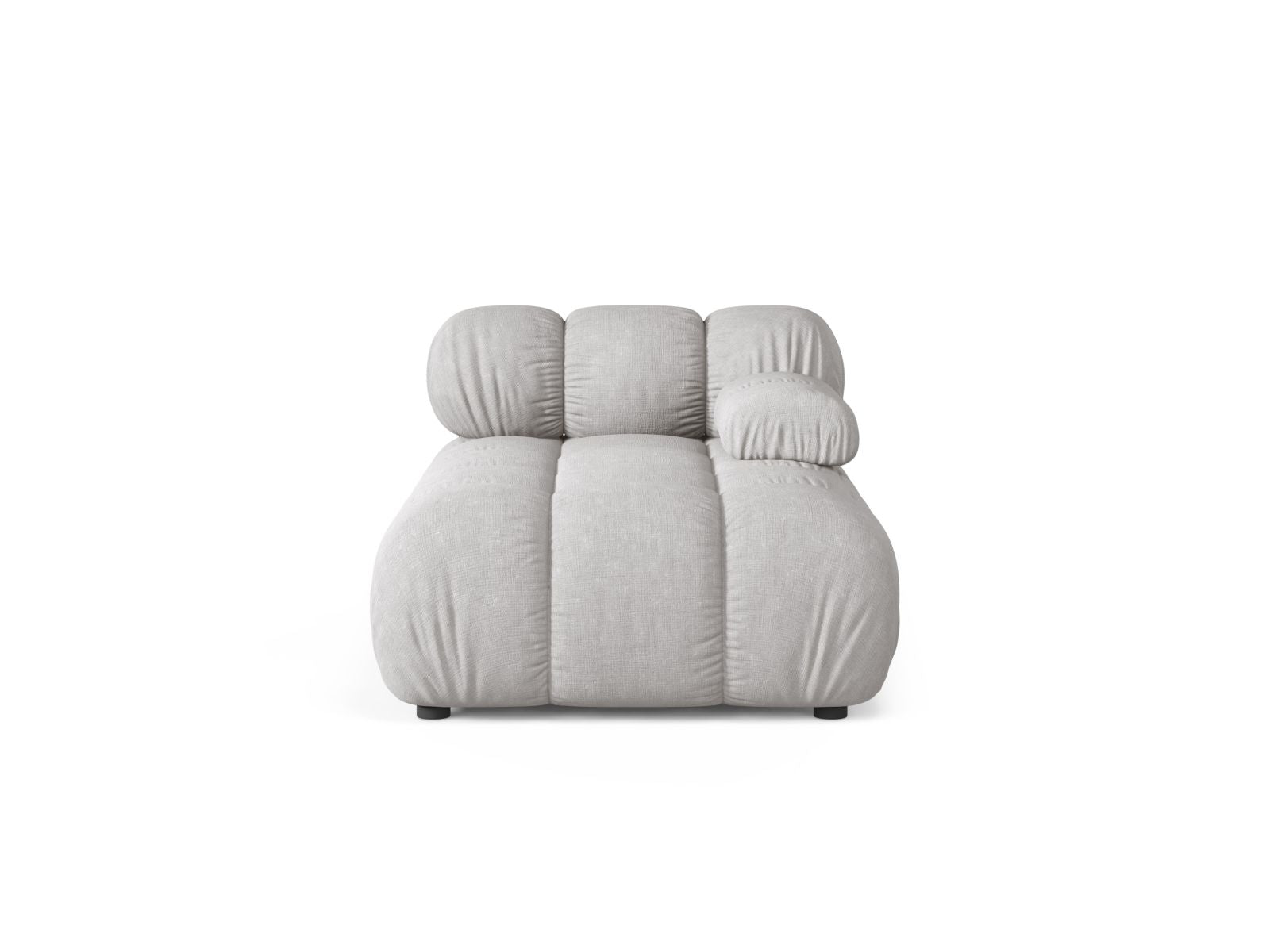 1-Sitzer Chaise Longue rechts Bellis in Light Grey-Liberty präsentiert im Onlineshop von KAQTU Design AG. Modulares Sofa ist von Micadoni