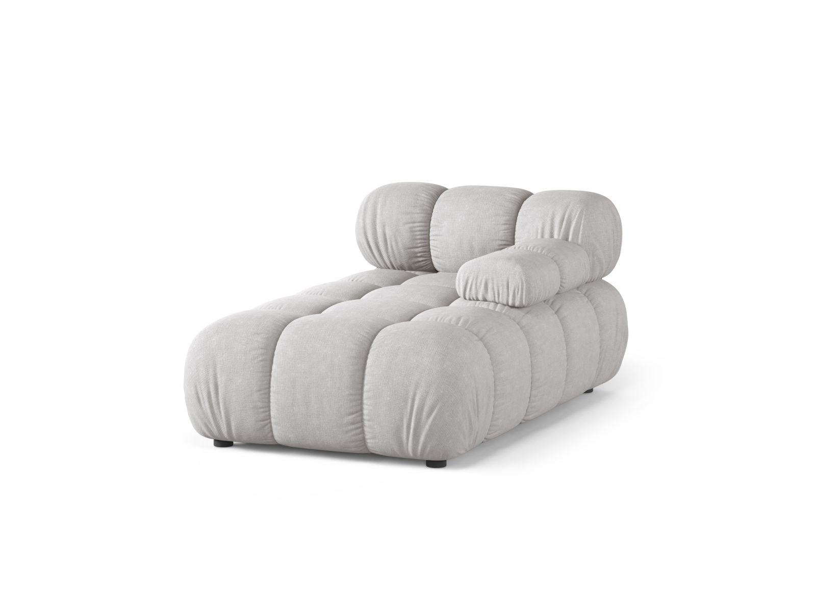 1-Sitzer Chaise Longue rechts Bellis in Light Grey-Liberty präsentiert im Onlineshop von KAQTU Design AG. Modulares Sofa ist von Micadoni