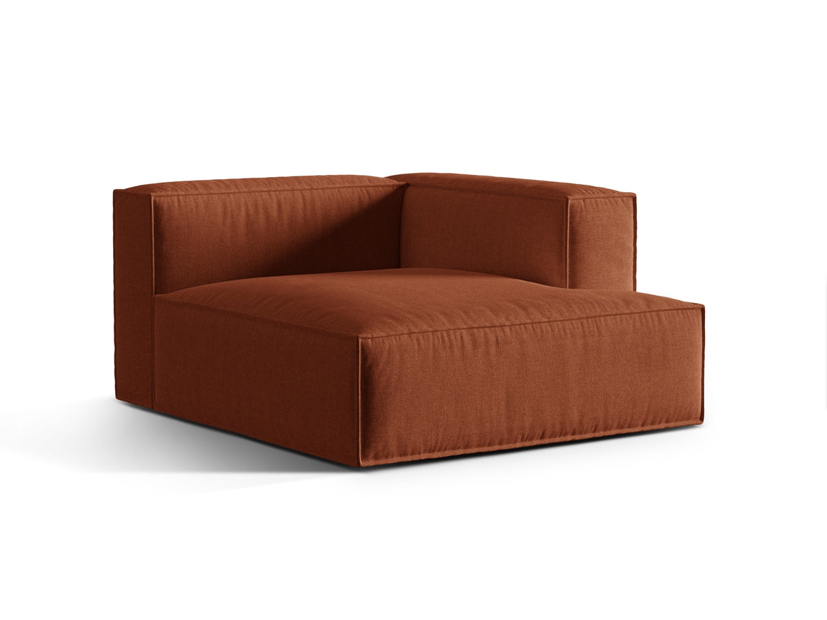 1-Sitzer Modul Chaise Longue Rechts Nuria in Brick-Liberty präsentiert im Onlineshop von KAQTU Design AG. Modulares Sofa ist von Micadoni