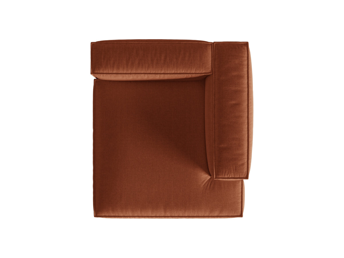 1-Sitzer Modul Chaise Longue Rechts Nuria in Brick-Liberty präsentiert im Onlineshop von KAQTU Design AG. Modulares Sofa ist von Micadoni