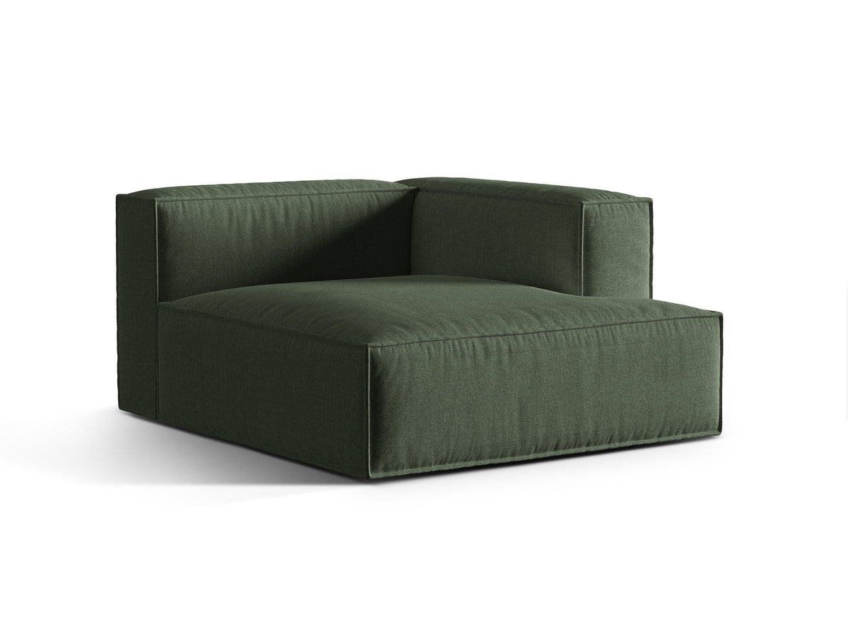 1-Sitzer Modul Chaise Longue Rechts Nuria in Moss Green-Liberty präsentiert im Onlineshop von KAQTU Design AG. Modulares Sofa ist von Micadoni
