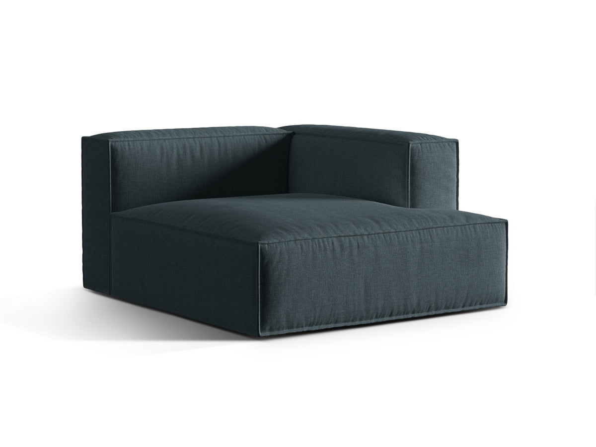 1-Sitzer Modul Chaise Longue Rechts Nuria in Deep Petrol-Liberty präsentiert im Onlineshop von KAQTU Design AG. Modulares Sofa ist von Micadoni