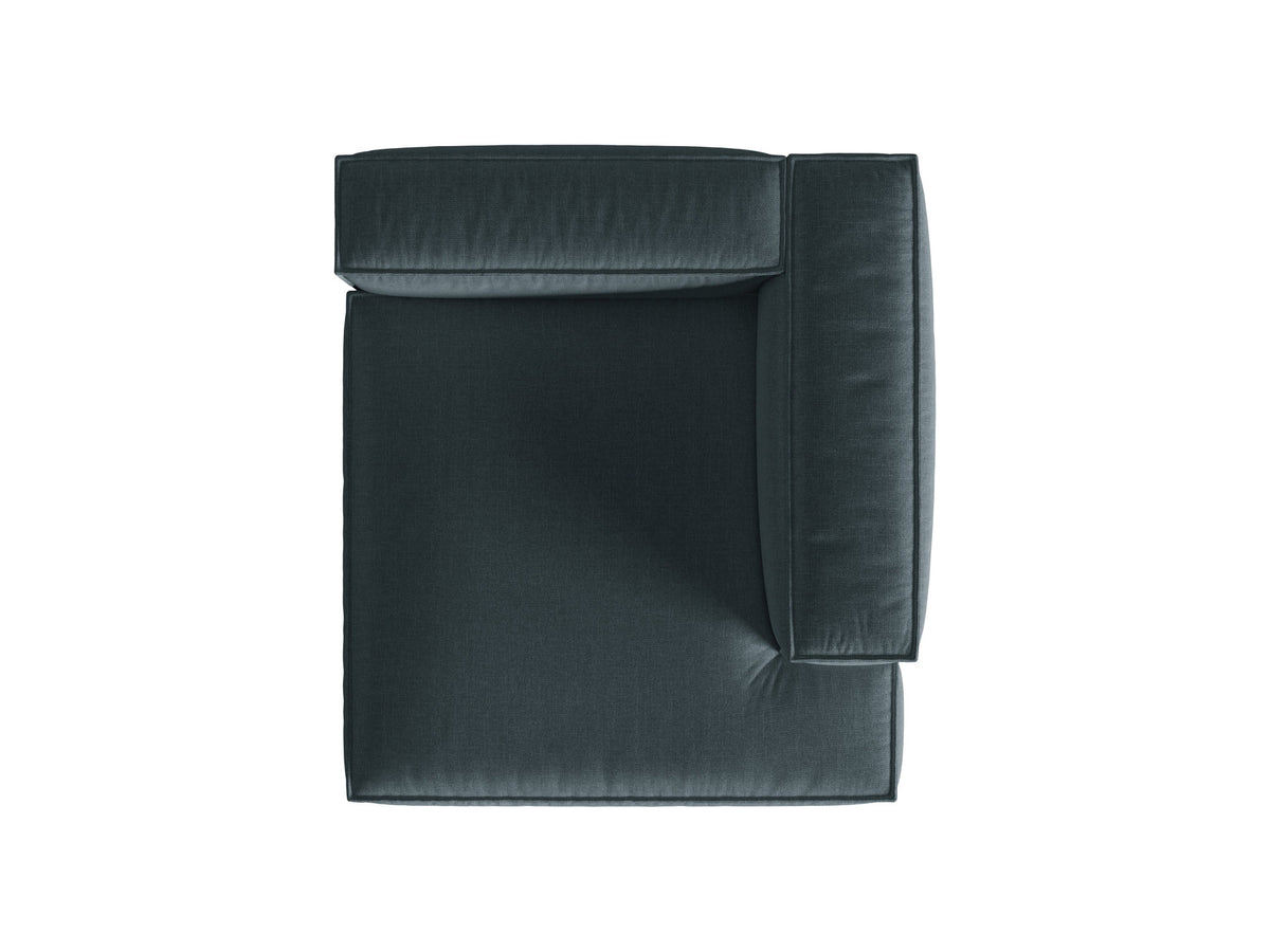 1-Sitzer Modul Chaise Longue Rechts Nuria in Deep Petrol-Liberty präsentiert im Onlineshop von KAQTU Design AG. Modulares Sofa ist von Micadoni