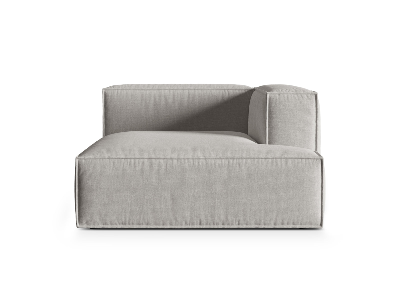 1-Sitzer Modul Chaise Longue Rechts Nuria in Light Grey-Liberty präsentiert im Onlineshop von KAQTU Design AG. Modulares Sofa ist von Micadoni