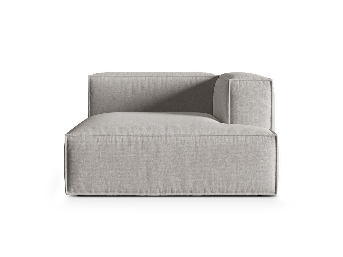 1-Sitzer Modul Chaise Longue Rechts Nuria in Light Grey-Liberty präsentiert im Onlineshop von KAQTU Design AG. Modulares Sofa ist von Micadoni