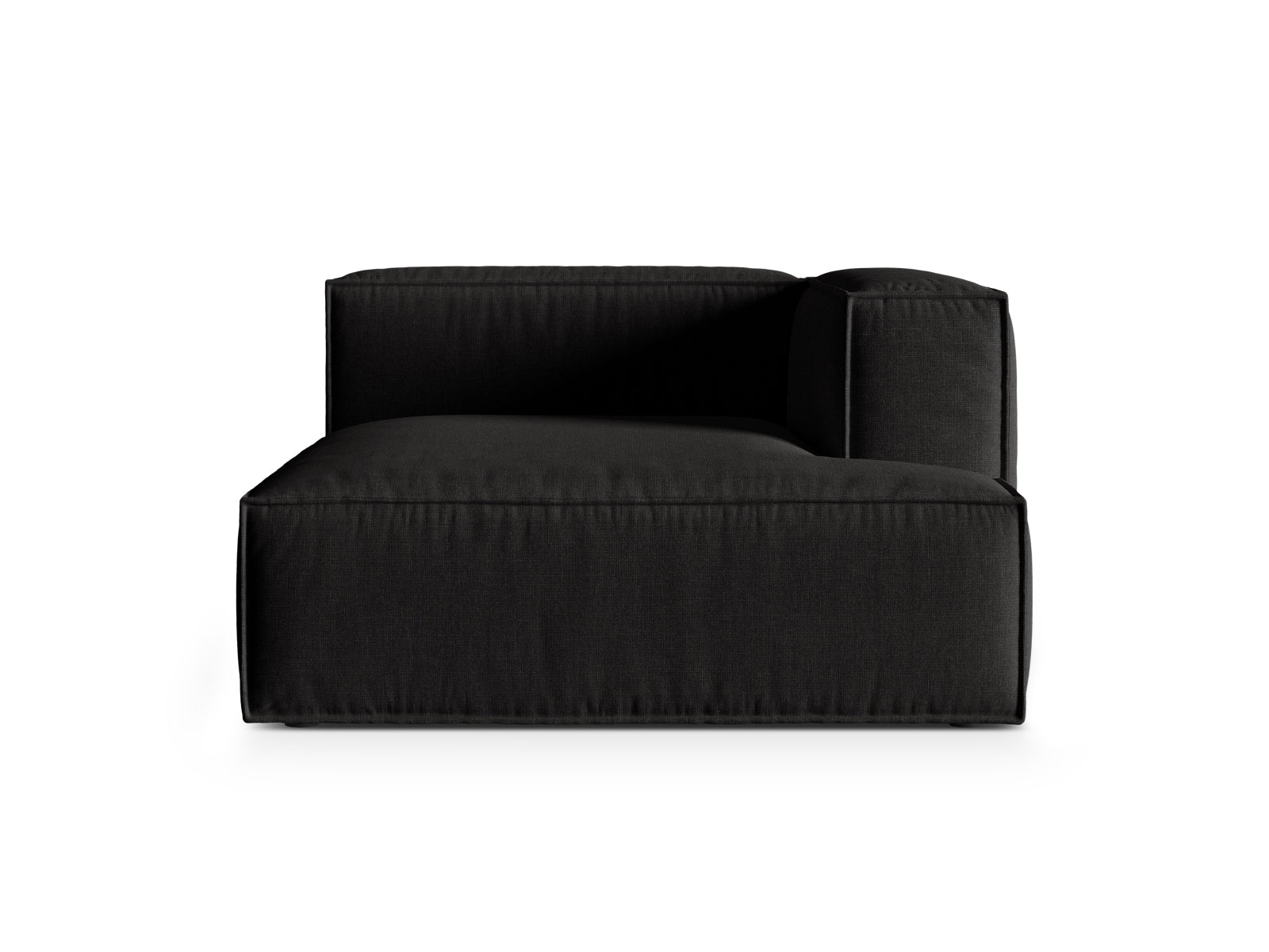 1-Sitzer Modul Chaise Longue Rechts Nuria in Black-Liberty präsentiert im Onlineshop von KAQTU Design AG. Modulares Sofa ist von Micadoni