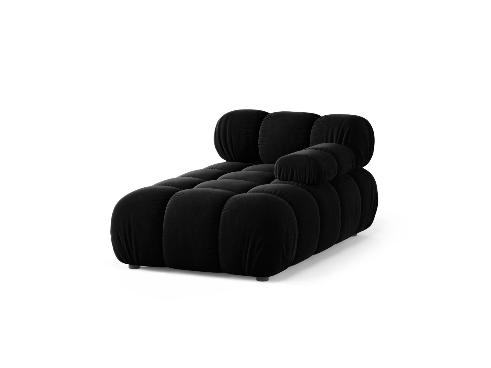 1-Sitzer Chaise Longue rechts Bellis in Black-Venus präsentiert im Onlineshop von KAQTU Design AG. Modulares Sofa ist von Micadoni
