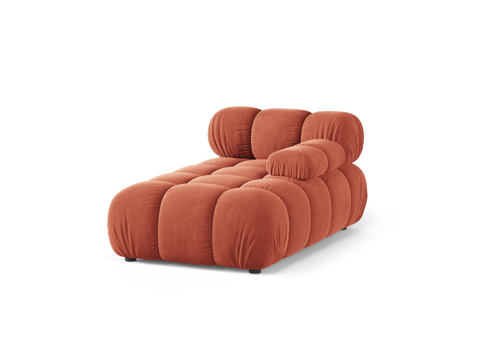 1-Sitzer Chaise Longue rechts Bellis in Coral-Venus präsentiert im Onlineshop von KAQTU Design AG. Modulares Sofa ist von Micadoni