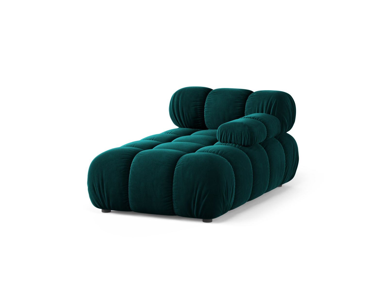 1-Sitzer Chaise Longue rechts Bellis in Deep Petrol-Venus präsentiert im Onlineshop von KAQTU Design AG. Modulares Sofa ist von Micadoni