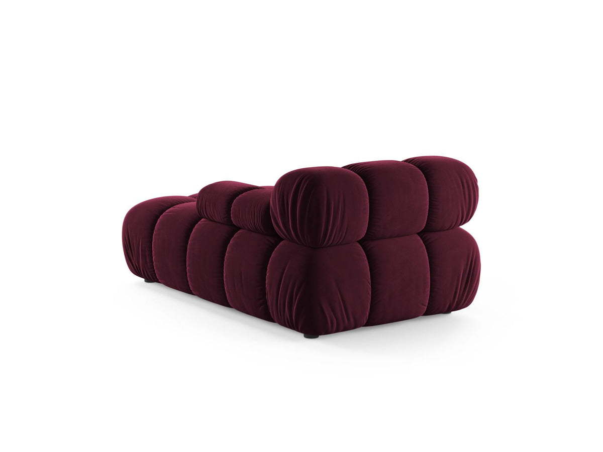 1-Sitzer Chaise Longue rechts Bellis in Burgundy-Venus präsentiert im Onlineshop von KAQTU Design AG. Modulares Sofa ist von Micadoni