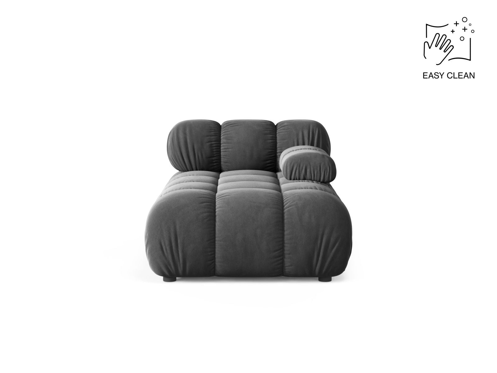 1-Sitzer Chaise Longue rechts Bellis in Grey-Venus präsentiert im Onlineshop von KAQTU Design AG. Modulares Sofa ist von Micadoni