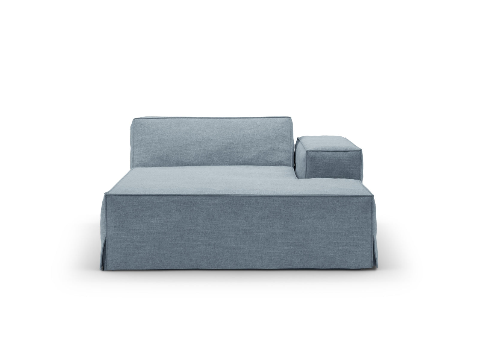 Jodie Modular Chaise Longue rechts 1 Sitzer in Muted Blue präsentiert im Onlineshop von KAQTU Design AG. Modulares Sofa ist von Micadoni