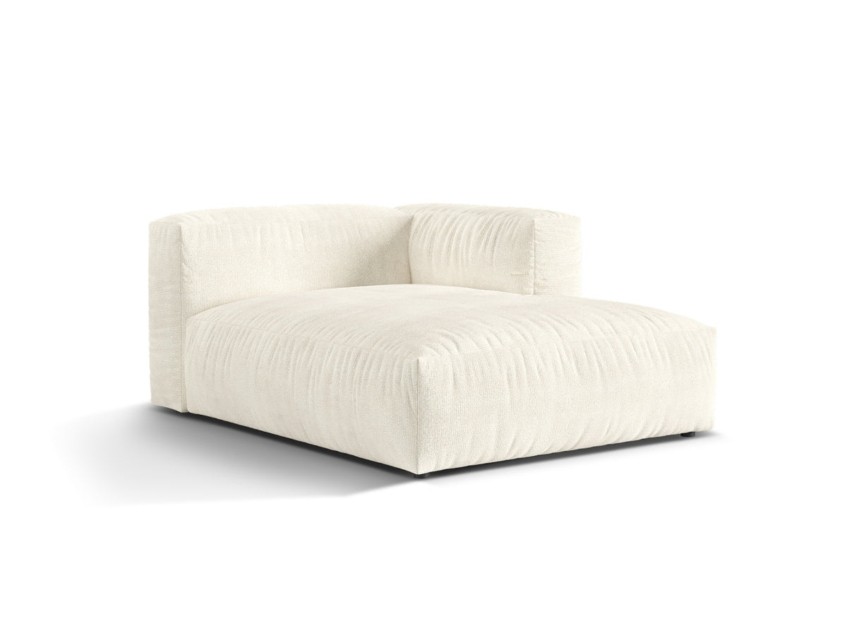 1-Sitzer Chaise Longue Rechts Martina in Ivory-Monet präsentiert im Onlineshop von KAQTU Design AG. Modulares Sofa ist von Micadoni