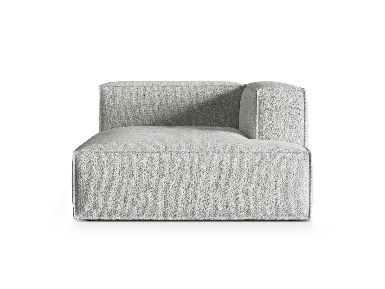 Nuria Boucle Chaise Longue rechts 1 Sitzer in Silver-Monet präsentiert im Onlineshop von KAQTU Design AG. Modulares Sofa ist von Micadoni