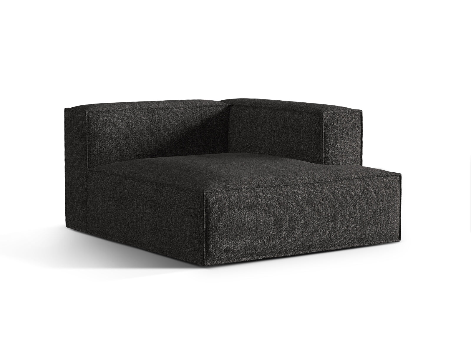 Entdecken Sie die stilvolle Nuria Boucle Chaise Longue rechts von Micadoni – ein komfortabler 1-Sitzer, der modernes Design und Gemütlichkeit vereint.