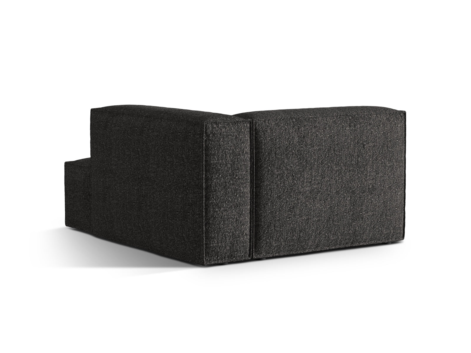 Moderne Nuria Boucle Chaise Longue rechts 1 Sitzer in edlem Anthrazit, perfekt für gemütliche und stilvolle Einrichtungsideen.