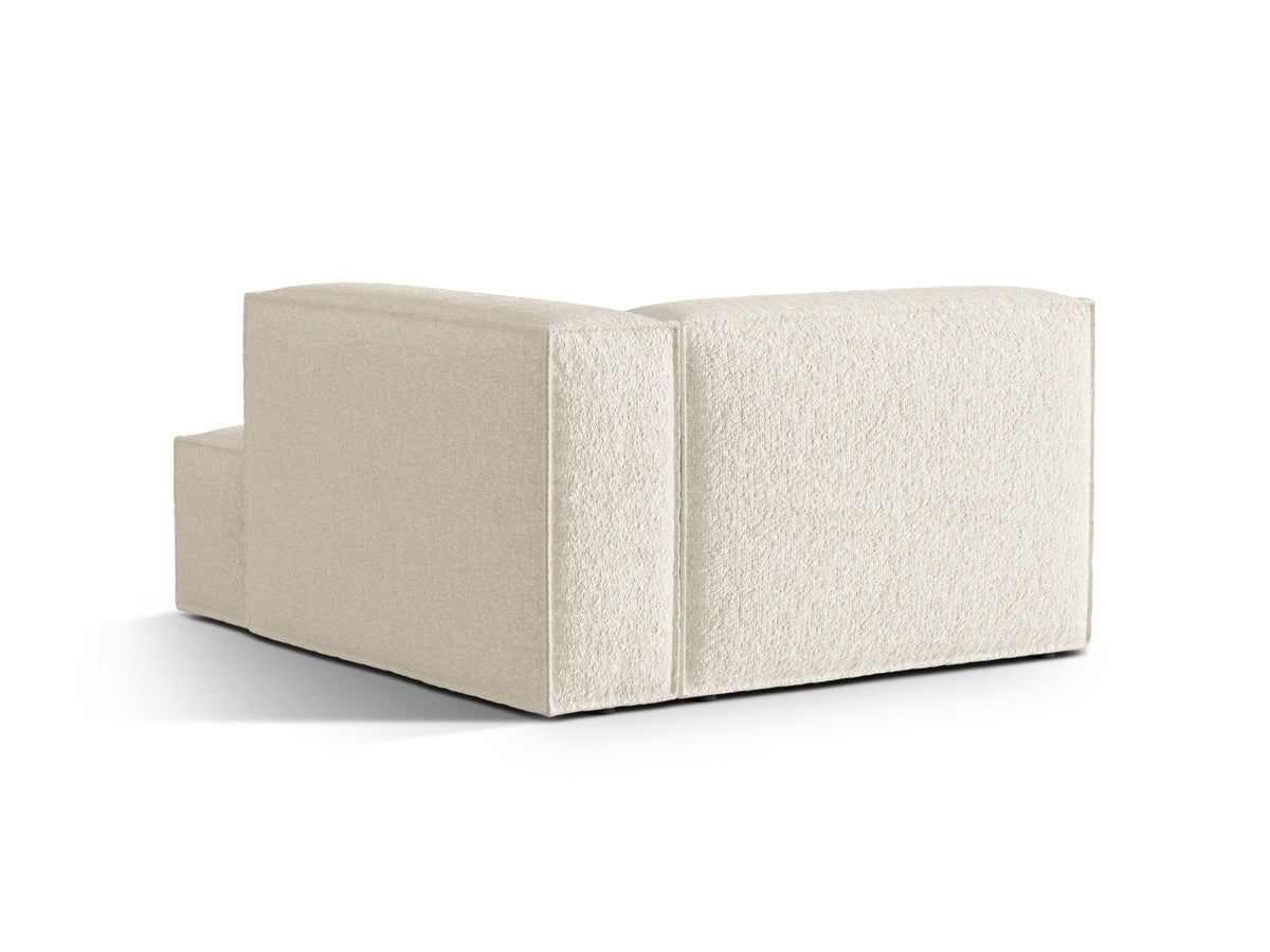 Nuria Boucle Chaise Longue rechts 1 Sitzer in Ivory-Monet präsentiert im Onlineshop von KAQTU Design AG. Modulares Sofa ist von Micadoni