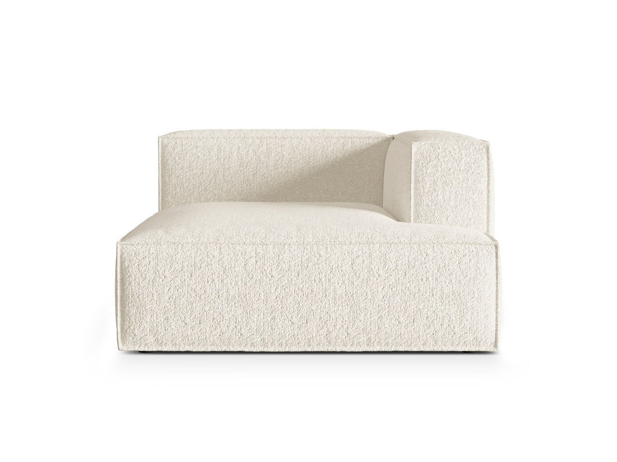 Nuria Boucle Chaise Longue rechts 1 Sitzer in Ivory-Monet präsentiert im Onlineshop von KAQTU Design AG. Modulares Sofa ist von Micadoni