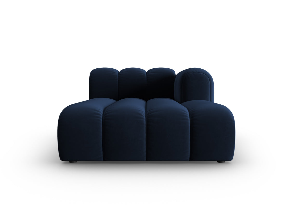 Lupine Velour Sofa Chaise Lounge rechts 2 Sitzer in Royal Blue-Salvador präsentiert im Onlineshop von KAQTU Design AG. L-Sofa rechts ist von Micadoni