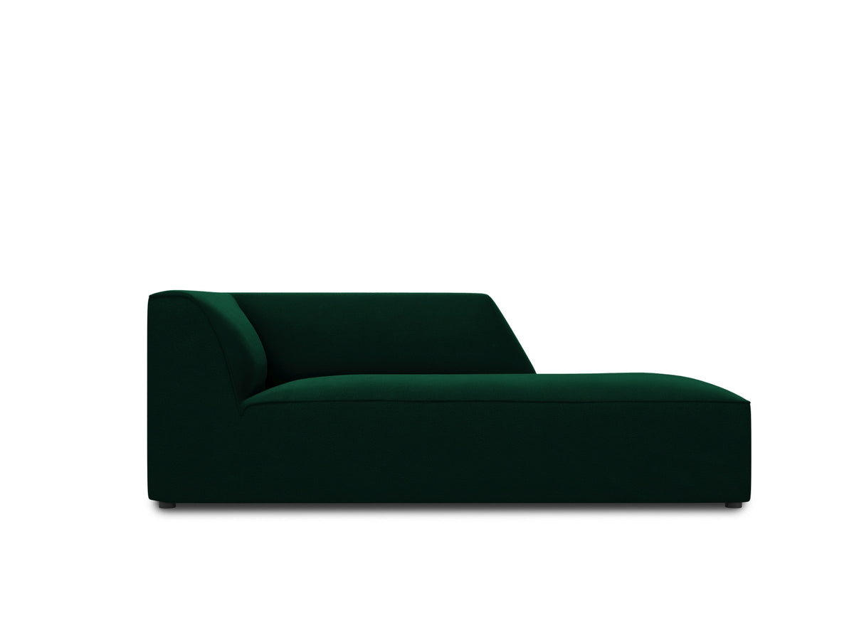 Ruby Velour Sofa Chaise Lounge rechts 1 Sitz in Bottle Green-Salvador präsentiert im Onlineshop von KAQTU Design AG. L-Sofa rechts ist von Micadoni