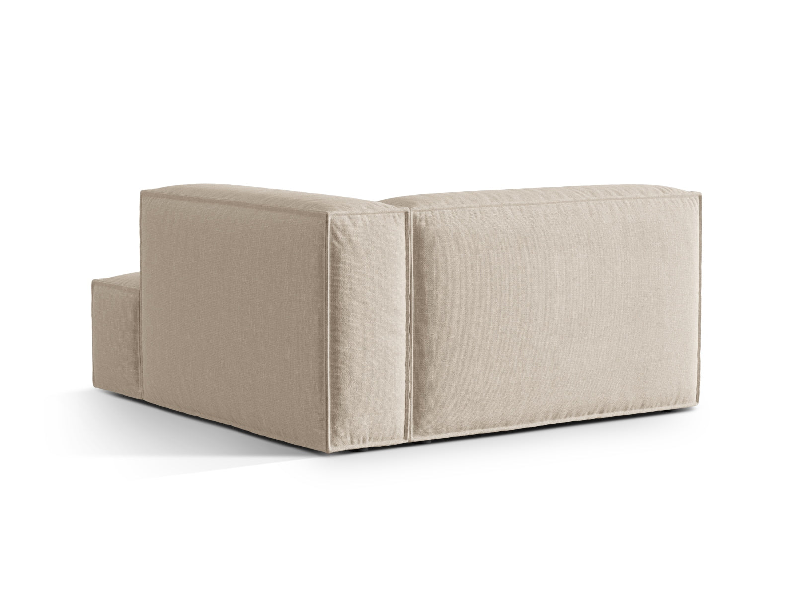 Elegante rechte Chaise Longue Nuria in sanftem Beige, ideal für stilvolle Wohnräume und entspannende Momente.