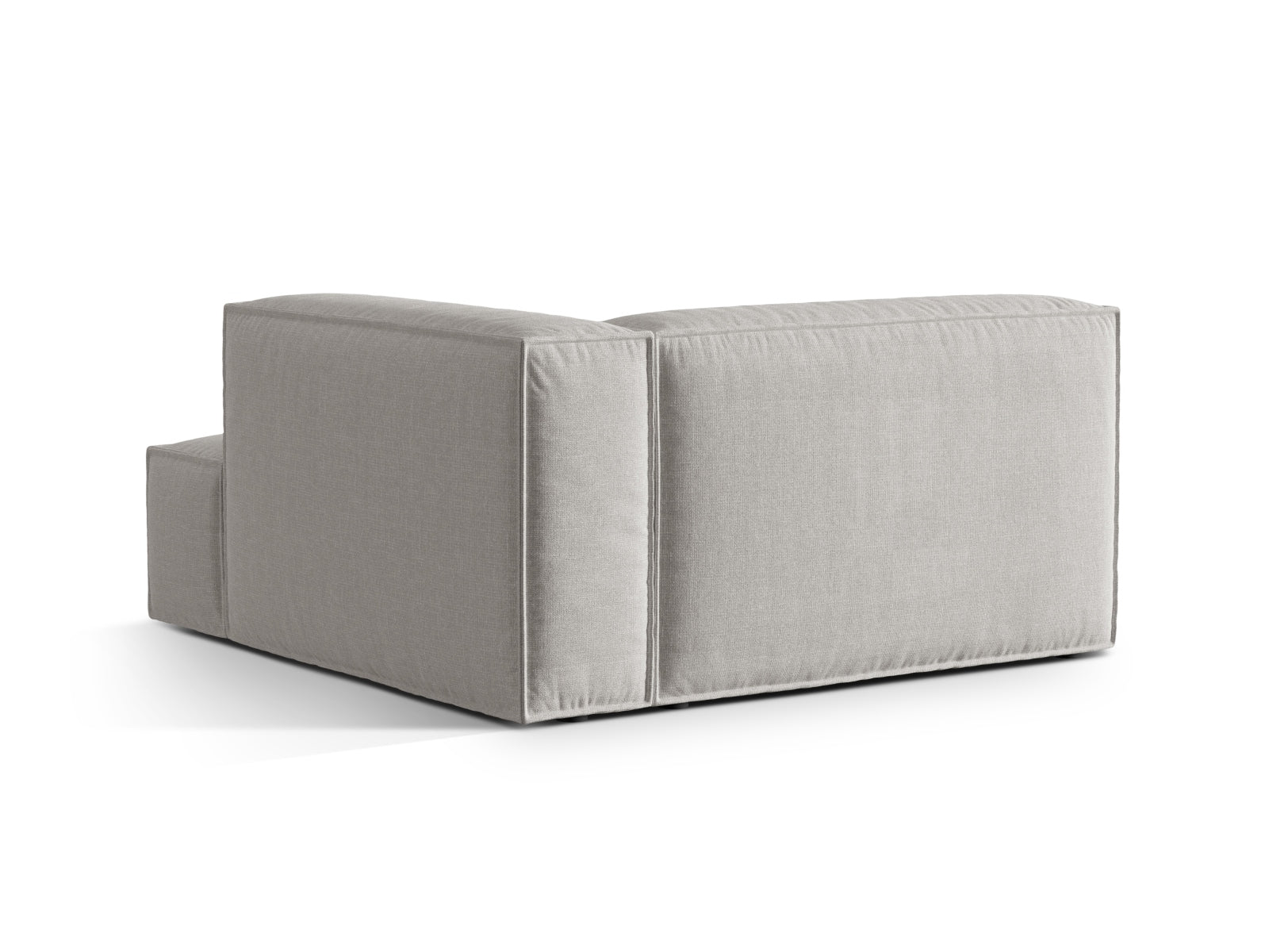 Elegante 1-Sitzer Chaise Longue Rechts Nuria in stilvollem Grau, ideal für stilvolle Wohnräume und entspannende Momente.