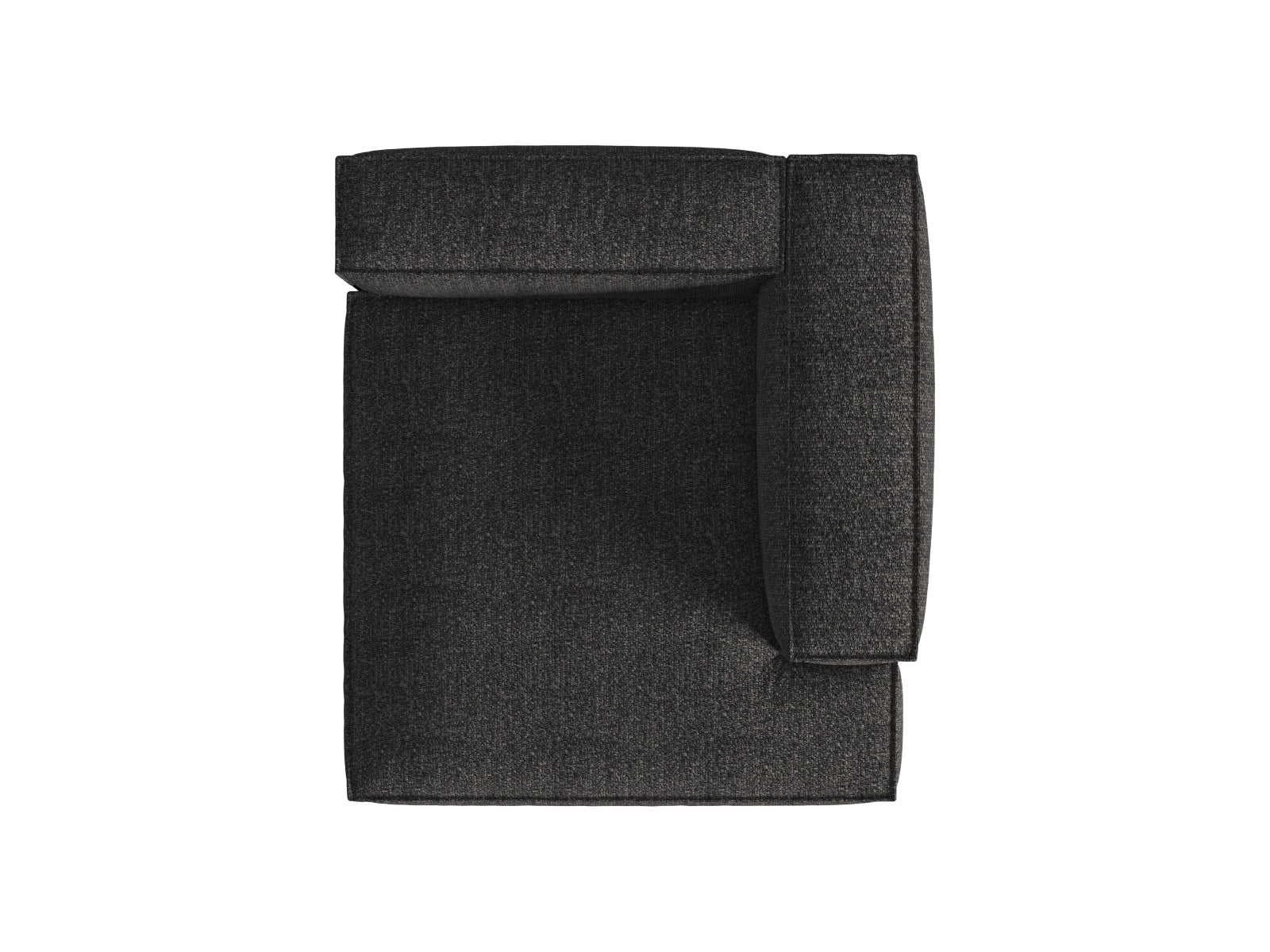 Elegante Nuria Boucle Chaise Longue rechts 1 Sitzer in zeitlosem Anthrazit, ideal für entspannte Momente und geschmackvolle Wohnräume.