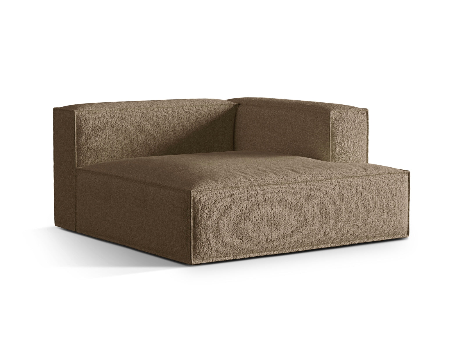 Erleben Sie die elegante Nuria Boucle Chaise Longue rechts von Micadoni – ein 1-Sitzer, der modernes Design und höchsten Komfort perfekt kombiniert.