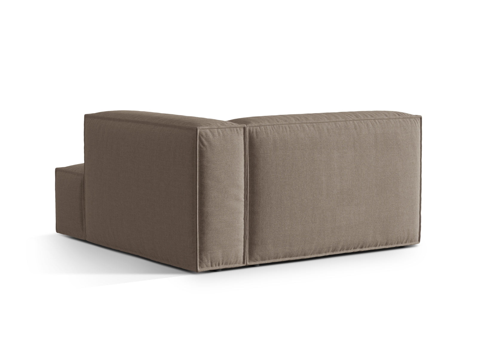 Elegante Nuria Velour Chaise Longue in Grau, perfekt für moderne Wohnkonzepte. Bequemer 1-Sitzer für stilvolle Entspannung. Hochwertige Verarbeitung.