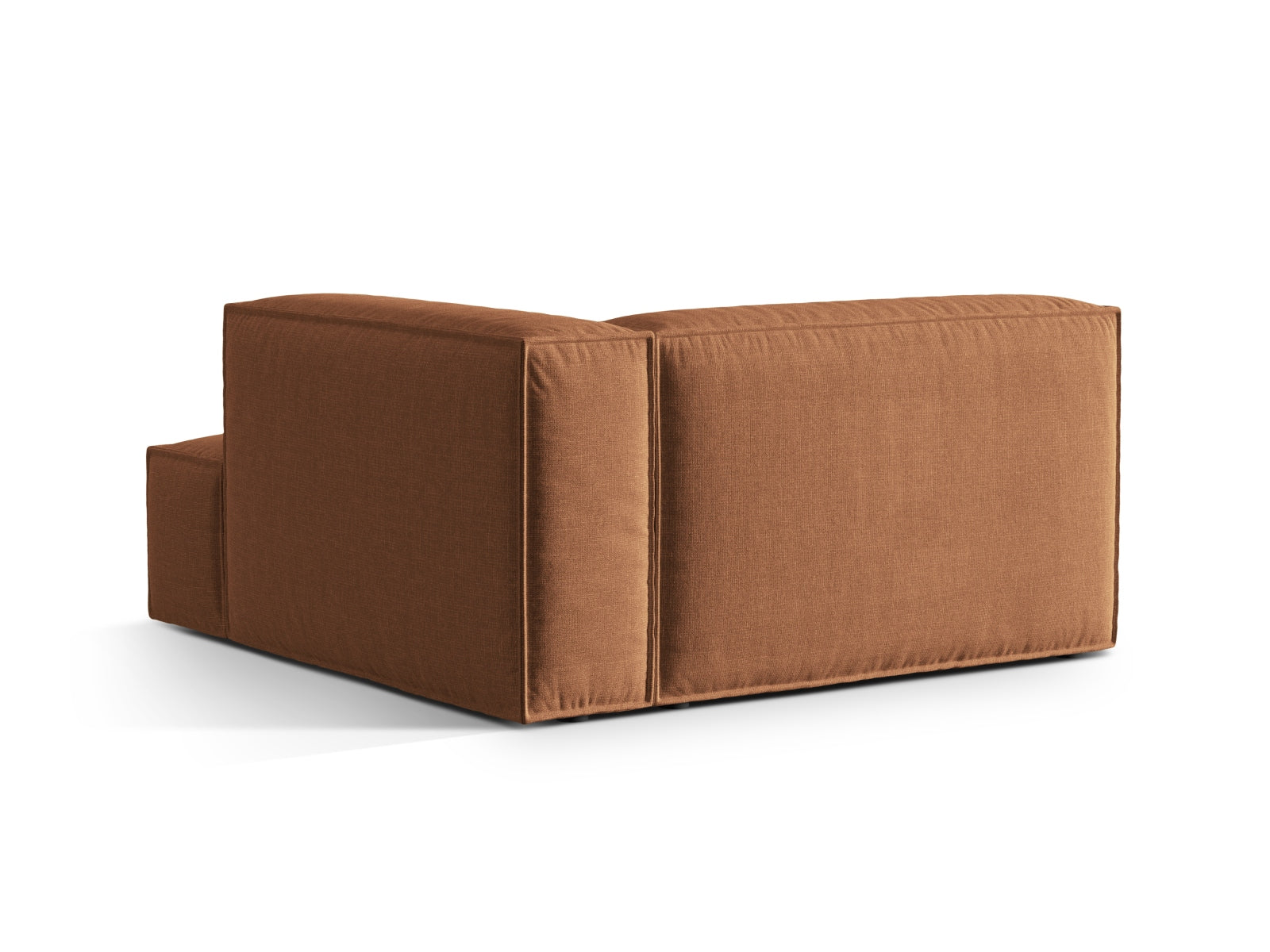 Elegante Nuria Velour Chaise Longue in sanftem Honigton, perfekt für stilvolle Wohnräume und entspannende Momente.