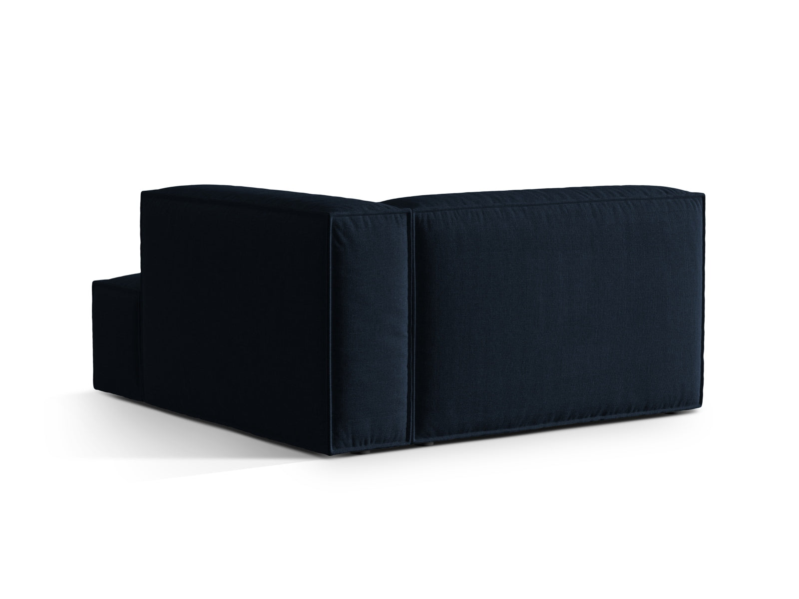 Nuria Velour Chaise Longue rechts 1 Sitzer in Dark Blue-Paris präsentiert im Onlineshop von KAQTU Design AG. Modulares Sofa ist von Micadoni