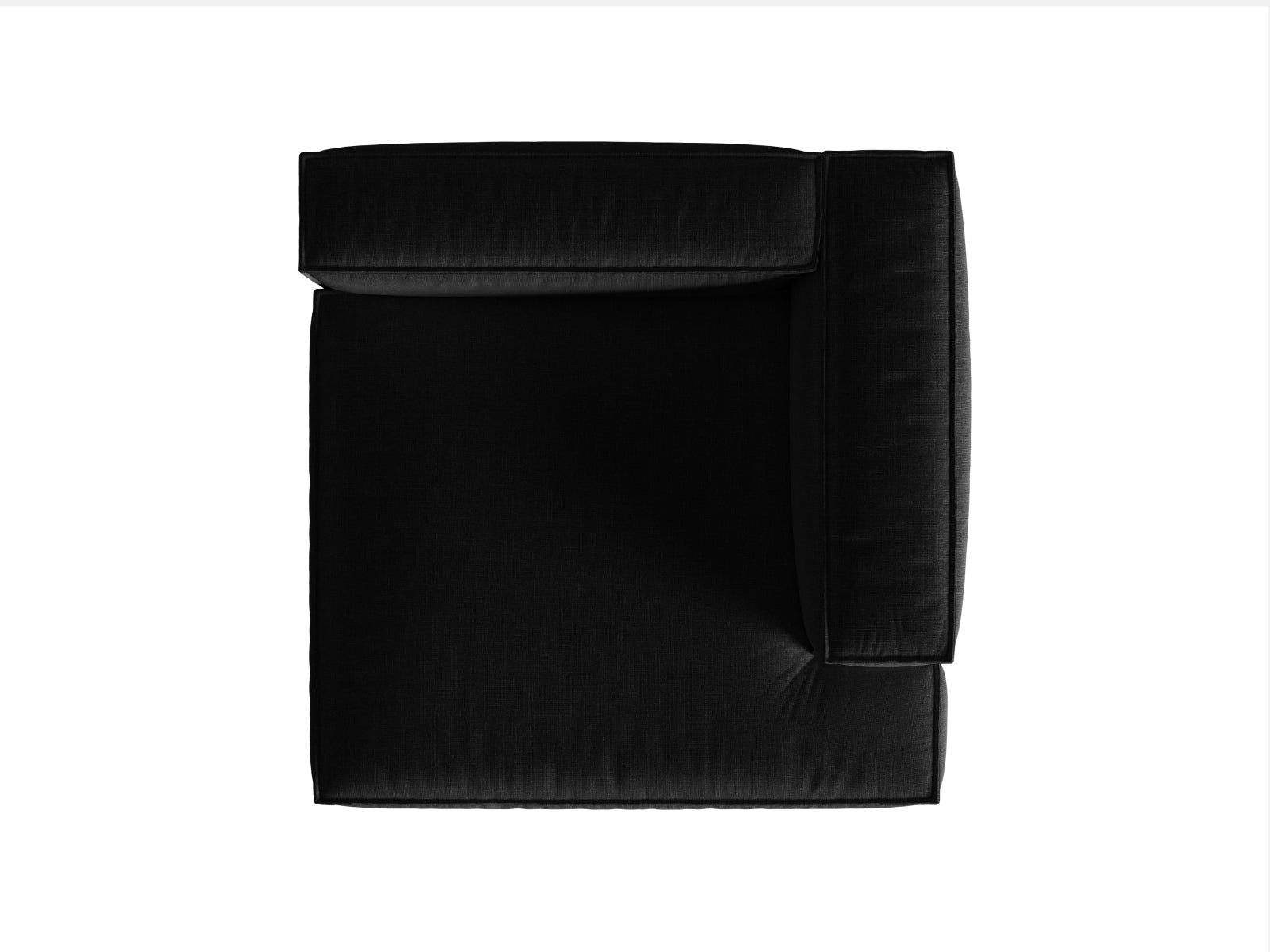 Elegante rechte Nuria Velour Chaise Longue von Micadoni, perfekt für stilvolle Wohnräume und entspannte Momente.