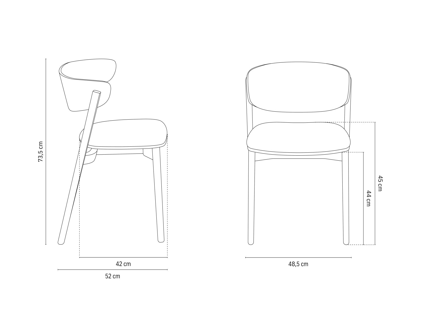 Mares Esszimmerstuhl in präsentiert im Onlineshop von KAQTU Design AG. Stuhl ist von Micadoni