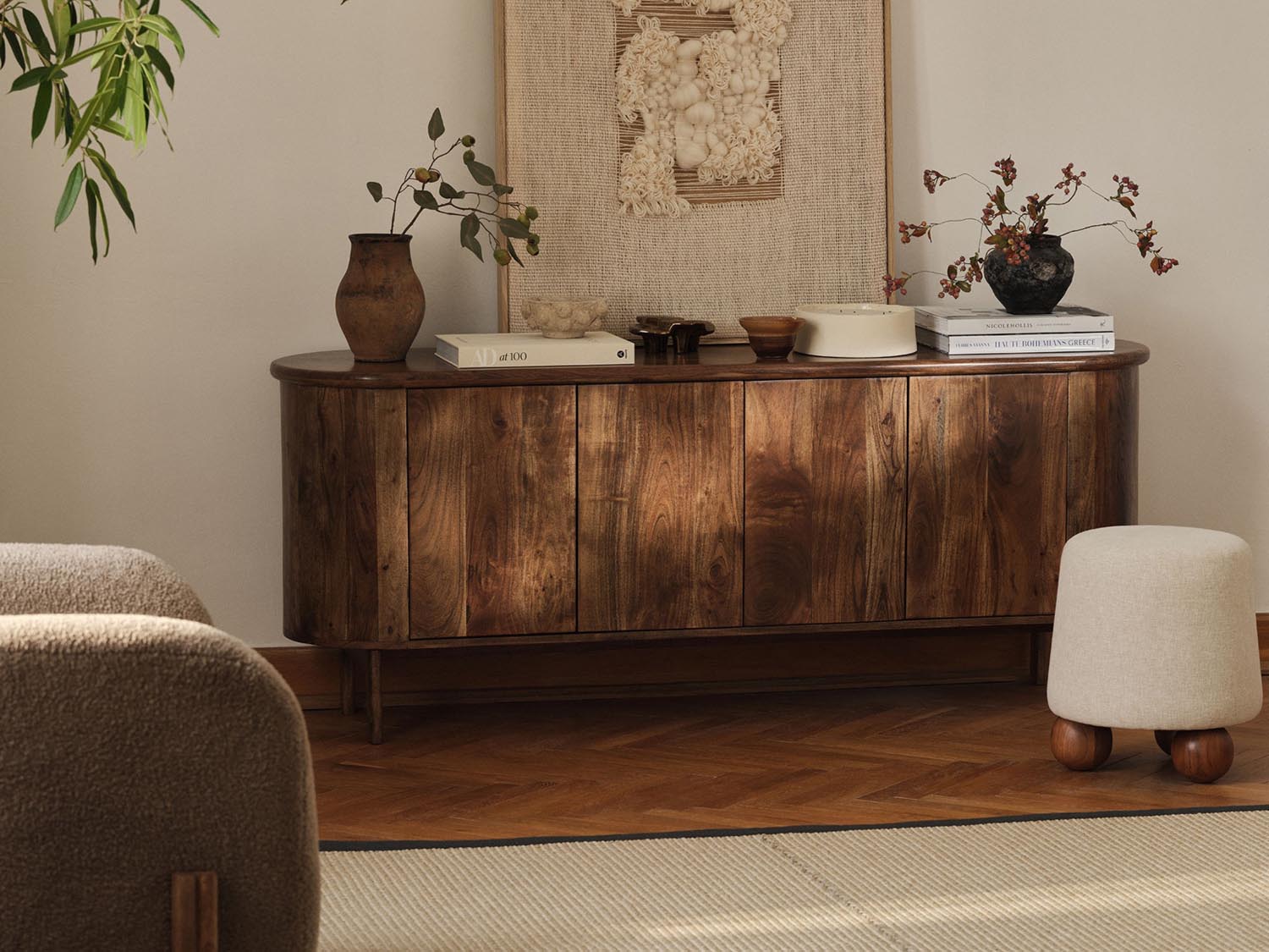 Sideboard Bia, 175x45x70 in präsentiert im Onlineshop von KAQTU Design AG. Sideobard ist von Micadoni