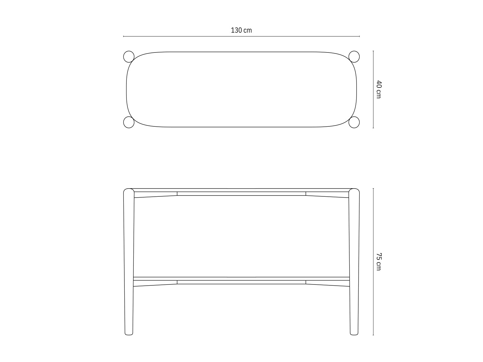 Konsolentisch Aires, 130x40x75 in präsentiert im Onlineshop von KAQTU Design AG. Konsolentisch ist von Micadoni