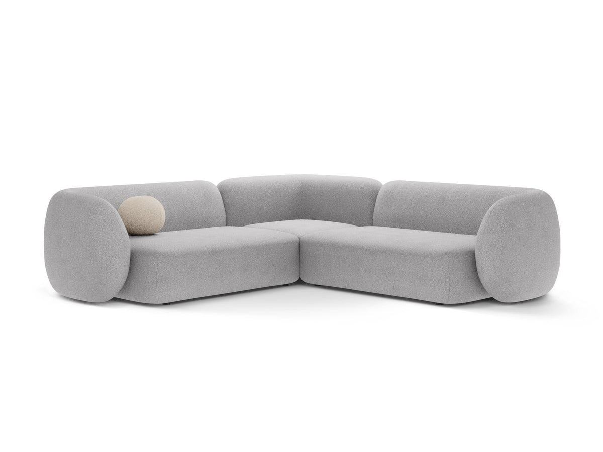 5-Sitzer Ecksofa modular symmetrisch Kate in Light Grey-Baloo präsentiert im Onlineshop von KAQTU Design AG. Ecksofa ist von Micadoni