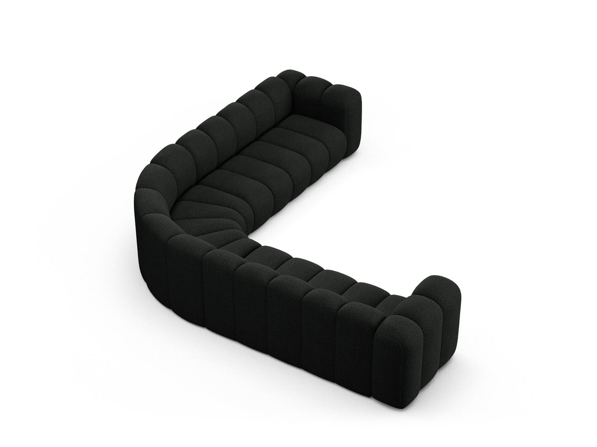 Lupine Modulares Symmetrical Ecksofa 6 Sitzer in Black-Baloo präsentiert im Onlineshop von KAQTU Design AG. Ecksofa ist von Micadoni