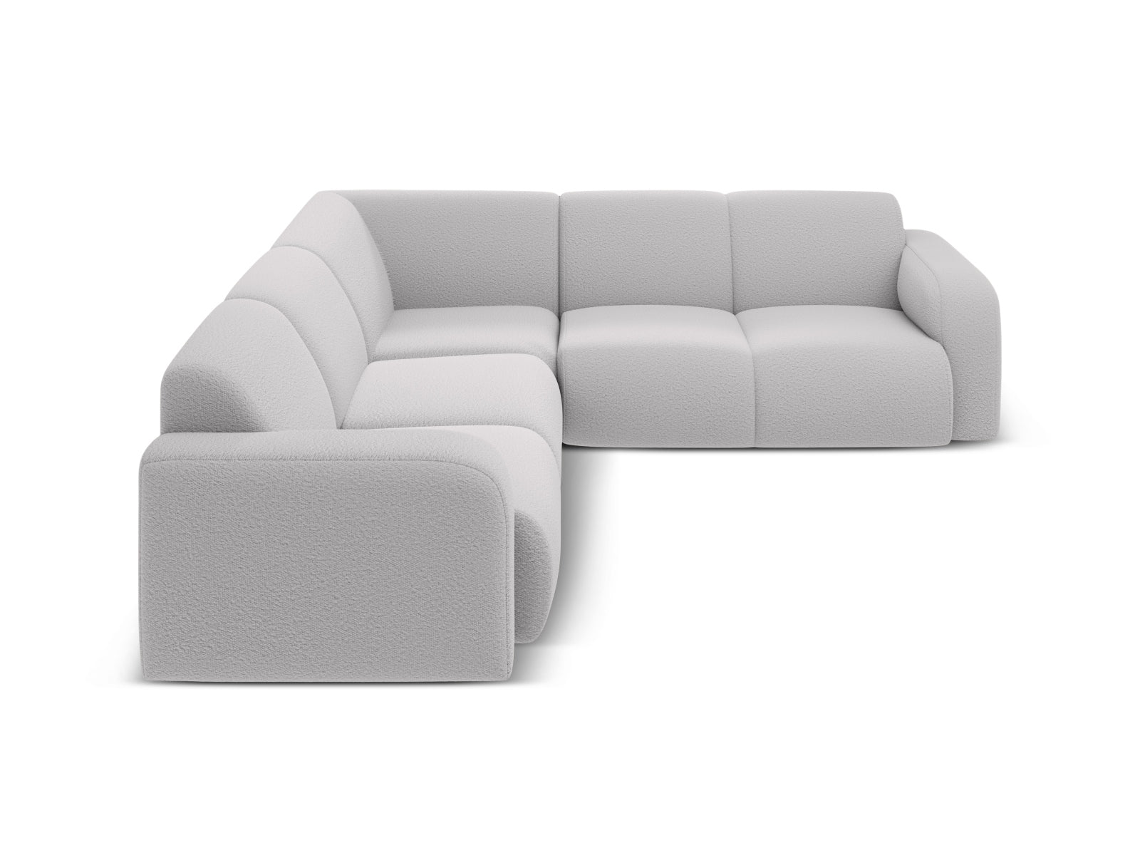 Elegantes Molino Symmetrical Ecksofa in hellem Grau, ideal für stilvolle Wohnräume, präsentiert von Micadoni.