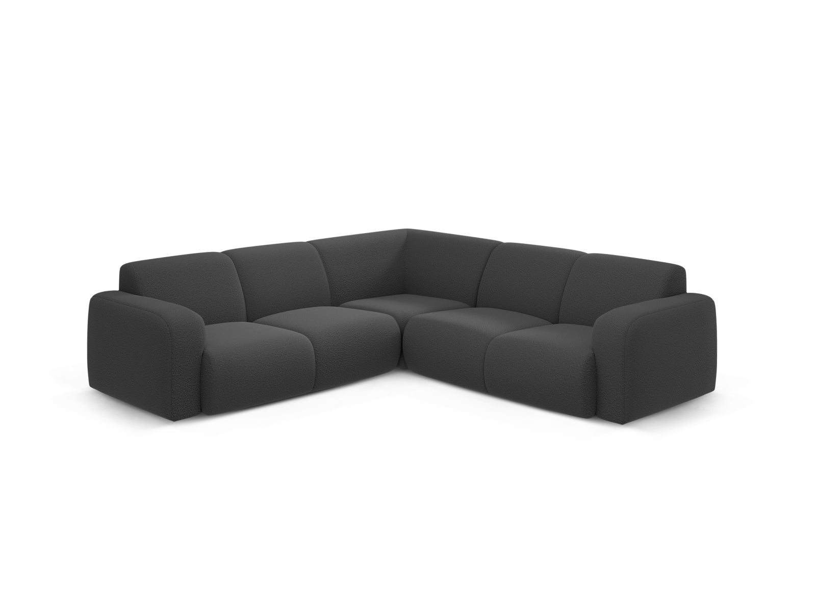 Molino Symmetrical Ecksofa 5 Sitzer in Dark Grey-Baloo präsentiert im Onlineshop von KAQTU Design AG. Ecksofa ist von Micadoni