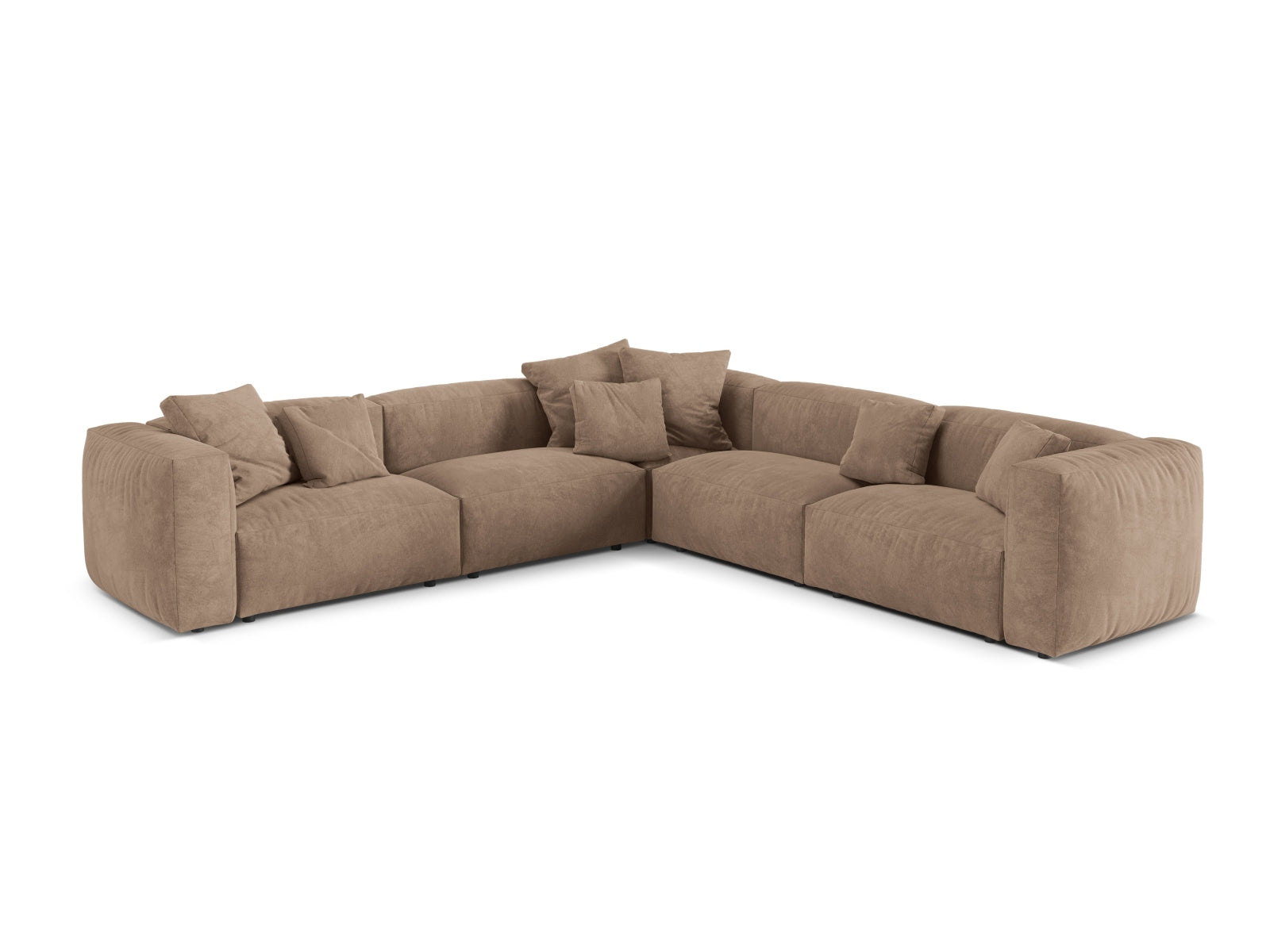 5-Sitzer Modular Ecksofa Symmetric XL Martina in Dark Beige-Vogue präsentiert im Onlineshop von KAQTU Design AG. Ecksofa ist von Micadoni