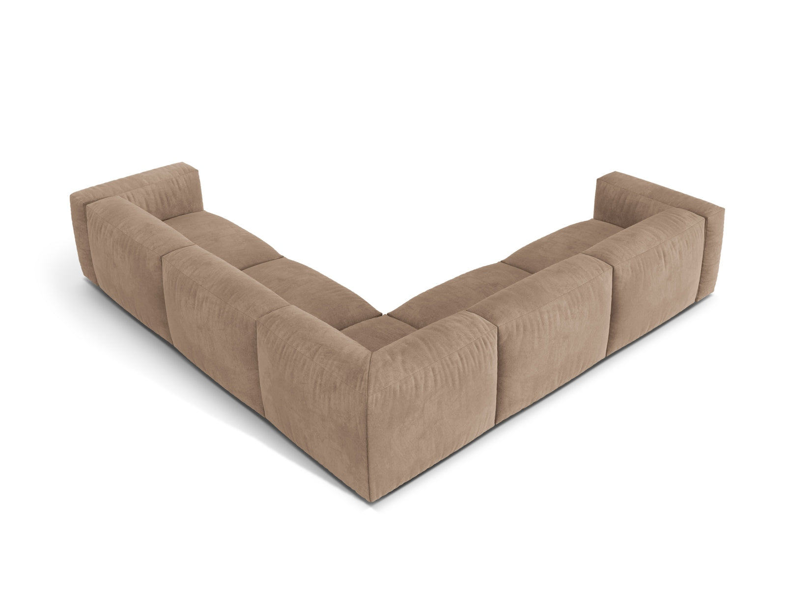 5-Sitzer Modular Ecksofa Symmetric XL Martina in Dark Beige-Vogue präsentiert im Onlineshop von KAQTU Design AG. Ecksofa ist von Micadoni