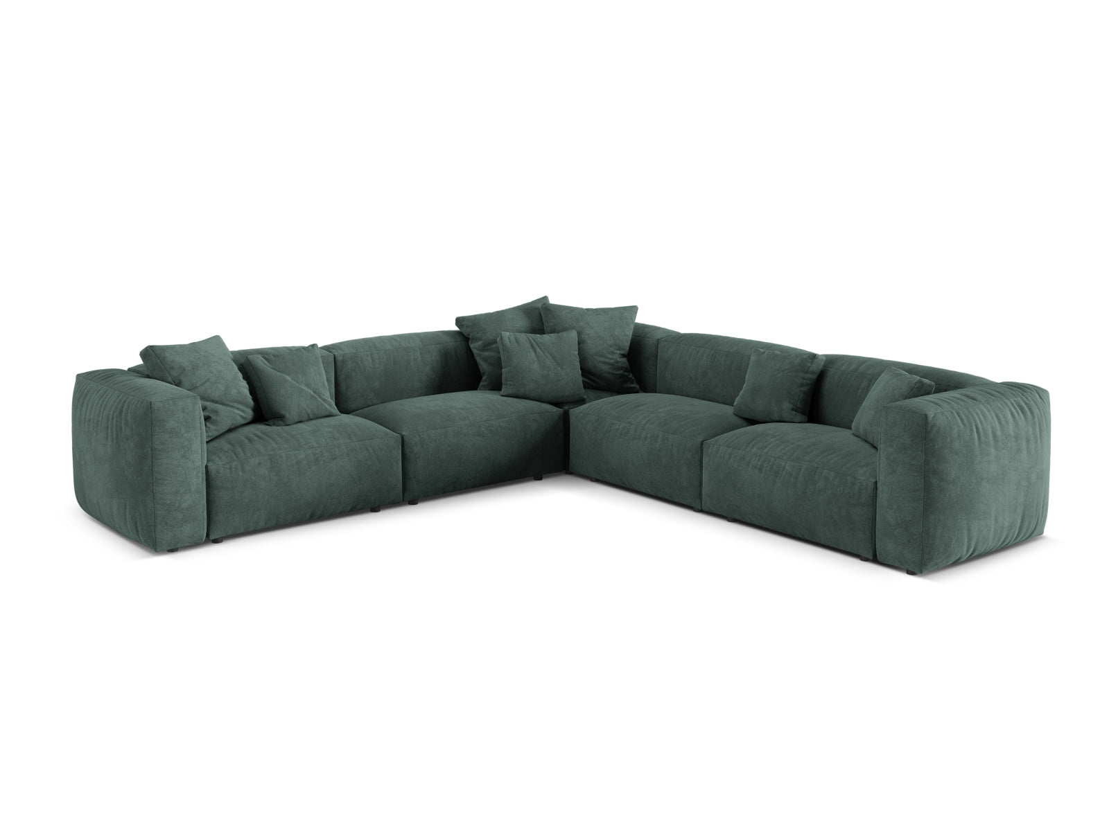 5-Sitzer Modular Ecksofa Symmetric XL Martina in Petrol-Vogue präsentiert im Onlineshop von KAQTU Design AG. Ecksofa ist von Micadoni
