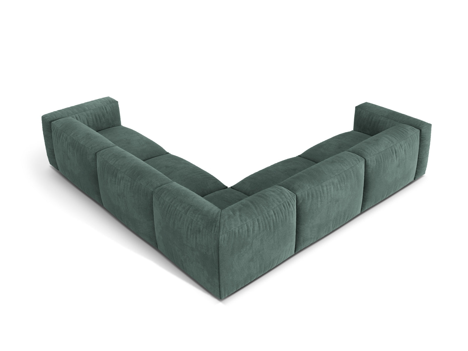 5-Sitzer Modular Ecksofa Symmetric XL Martina in Petrol-Vogue präsentiert im Onlineshop von KAQTU Design AG. Ecksofa ist von Micadoni