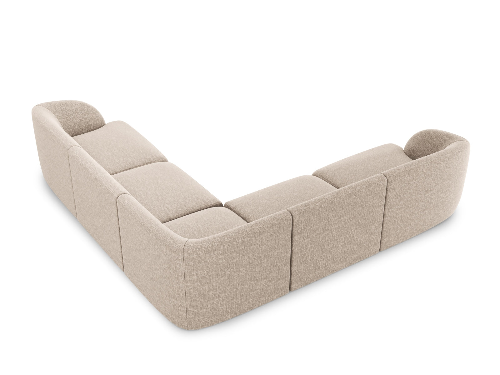Entdecken Sie das stilvolle Miley Symmetrical Ecksofa 5 Sitzer von Micadoni – ideal für Komfort und Eleganz in Ihrem Wohnzimmer.