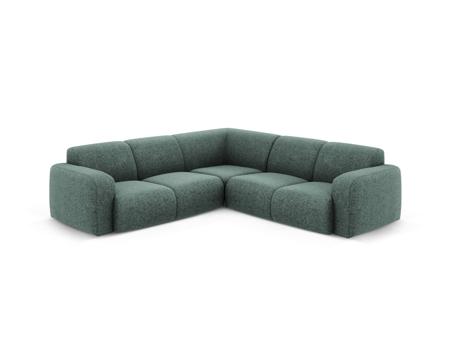 Molino Symmetrical Ecksofa 5 Sitzer in Petrol präsentiert im Onlineshop von KAQTU Design AG. Ecksofa ist von Micadoni