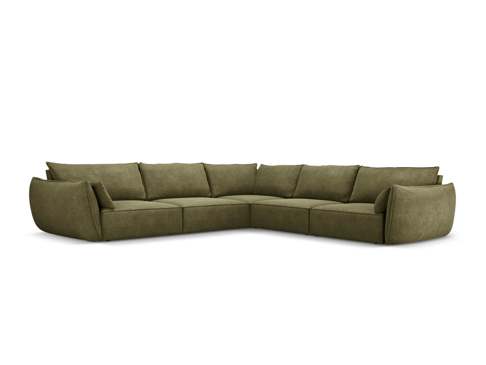 Kaelle Symmetrical Ecksofa 7 Sitzer in Green-Over The Horizon präsentiert im Onlineshop von KAQTU Design AG. Ecksofa ist von Micadoni