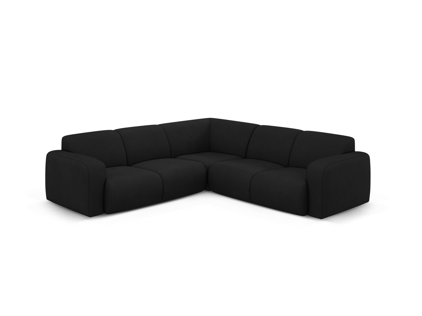 Molino Symmetrical Ecksofa 5 Sitzer in Black-Rebel präsentiert im Onlineshop von KAQTU Design AG. Ecksofa ist von Micadoni